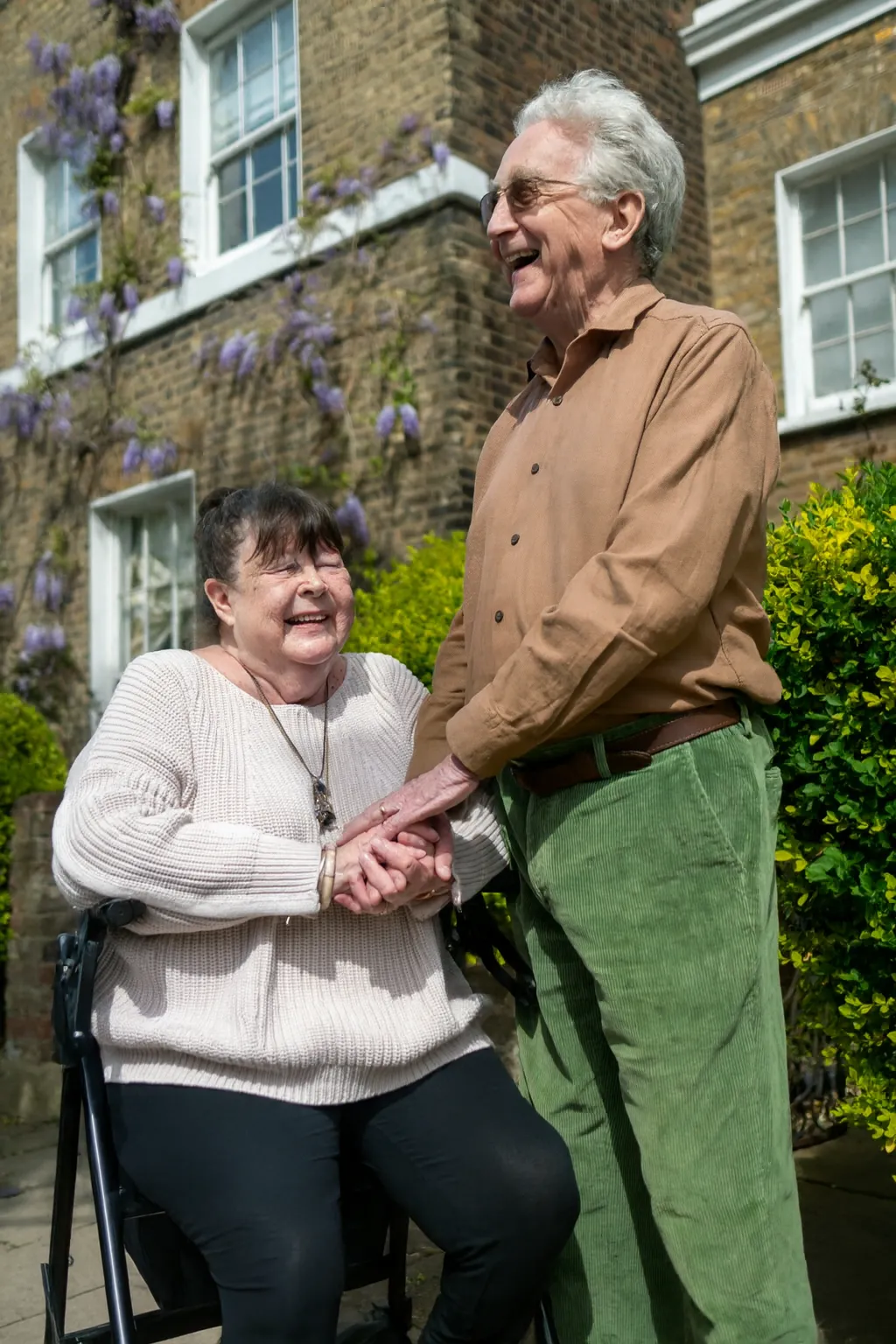 Senior couple enjoying time at Greenleaf Care Homes